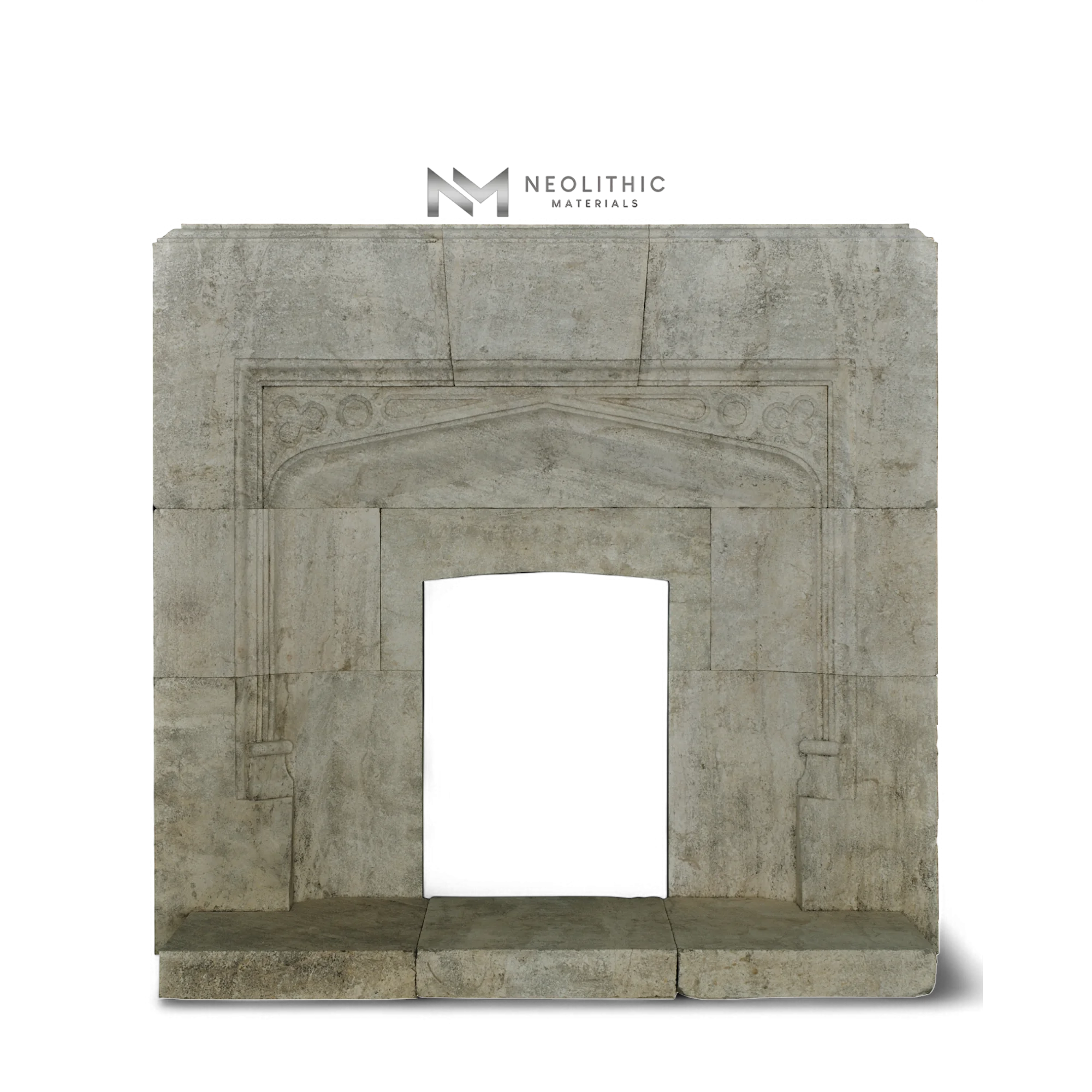 Limestone Fireplace Mantel